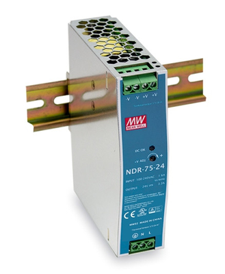 Ortalama Kuyu 75W DIN Rayı Güç Kaynağı NDR-75 NDR-120 NDR-240