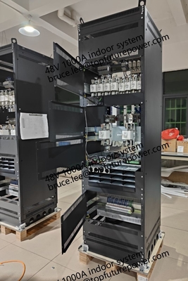 Özel yapımı elektrik santrali FP2 48Vdc 48kw 1000A Kapalı Telekom Büyük Santrali Eltek Düzelticisi Smartpack2 Denetleyicisi 3 Faz 208V