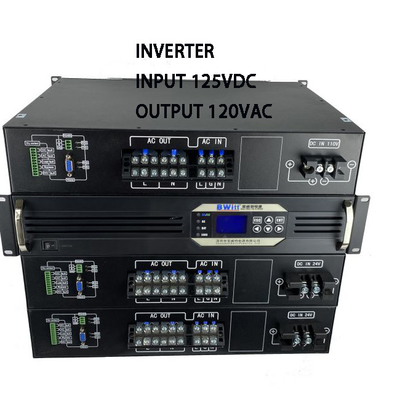 DC'den AC'ye 19 inç rak monte inverterleri Dc 125v'den 120v'ye 3kva 2400w saf sinüs dalga inverteri
