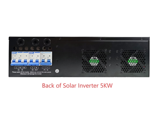 Rack Mount Pure Sine Ware Hibrit Güneş Inverter 5KW PV 150/500Vdc 220/230Vac Çıkış BTS için Wifi GPRS