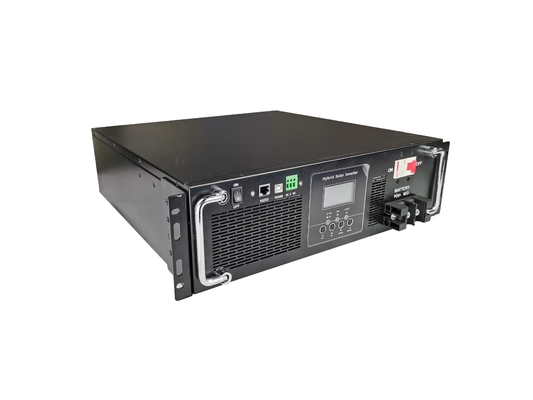 Rack Mount Hibrit 5kw 8kw 10kw Güneş Enerjisi Depolama Sistemi 240v AC Inverter Güneş Enerjisi Inverterleri