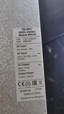 CE+T Bravo Modüler Inverter 2.5 KVA 1.5 KVA 230 Vac BRAVO DC'den AC Inverter P/N T321730201