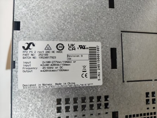 Eltek Power Rack 252189 FP2 PS 2 Düz 2AC HC HVDC Flatpack için güç rafı2 24/1800HE P/N 252189