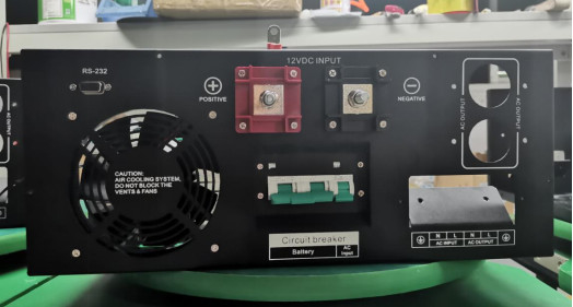 DC AC Inverter 19 inç 4RU Rack Tip Giriş 12Vdc çıkışa 220Vac Özel yapılmış 3kw Inverter Modülü