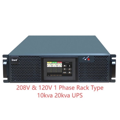 Üç Fazlı Rak Çevrimiçi UPS 208 V 120 V 3/3 3/1 Esnek 19 Inch 10kva 20kva