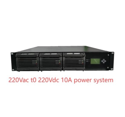 19 Inç Modüler Düzleştirme Sistemi 220Vac 220Vdc 10A Dahili DC Güç Sistemi