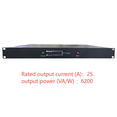 220V Çift Anahtarlı STS Tek Fazlı Relay Statik Transfer Anahtarı STS25S / STS25D 25A'nın Akım Aralığı ile Çift Kanallı AC Gücü İçin