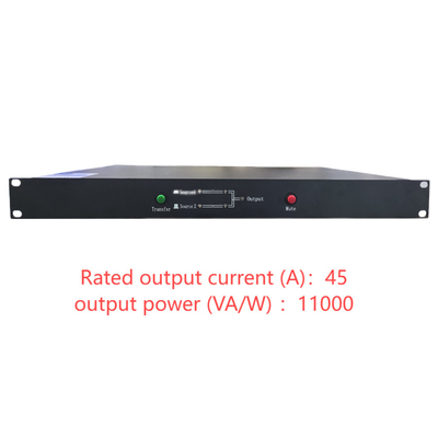 220V Çift Anahtarlı STS Tek Fazlı Relay Statik Transfer Anahtarı STS45S STS45D 45A'nın Akım Aralığı ile Çift Kanallı AC Gücü İçin