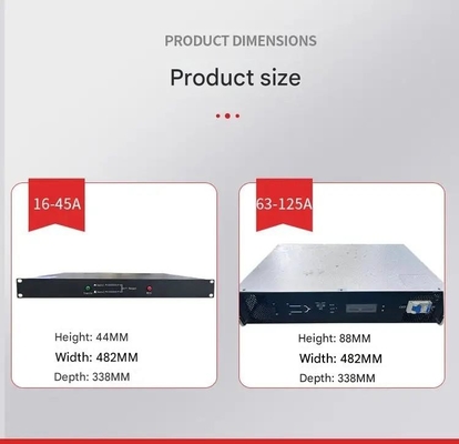 220V Çıkış STS Çift Giriş Statik Transfer Değiştiricisi Tek Fazlı 16A / 25A / 32A / 40A / 45A