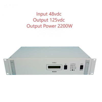 19" Rackmount RCT2000D Serisi İzole DC DC Değiştiricileri Giriş 48vdc Çıkış 125vdc D20-18-25
