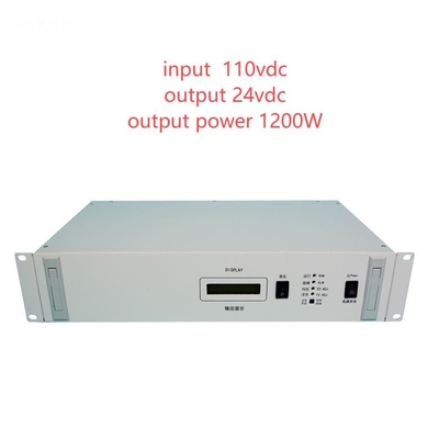 19 Inch Rackmount RCT2000D Serisi İzole DC DC Dönüştürücüler Giriş 110vdc Çıkış 24vdc 1200W D50-10-14