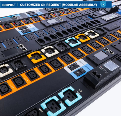 Özel yapım IDC Akıllı PDU Giriş AC380-415VAC Çıkış C220-250VAC 16A-25A Yüksek Güçlü PDU