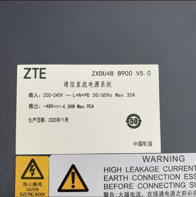 ZTE ZXDU48 B900 V5.0 İletişim Güç kaynağı DC Güç Sistemi 48V90A AC To Direct Communication Equipment