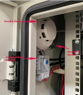 Hırsızlığa Karşı Üç Nokta Kilit Dış Mekan Telekom Dolabı Muhafazası 30U 40U Ağ Ekipmanları için Özel Yapılmış