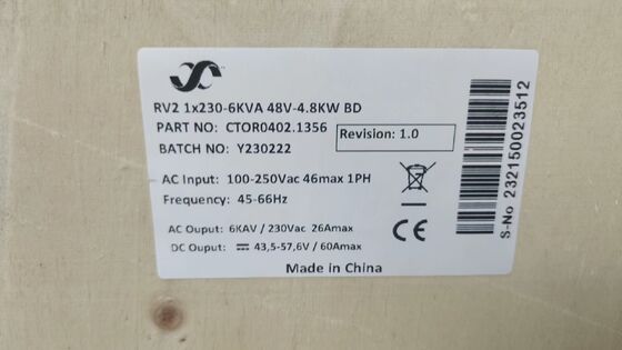Eltek 4kw 230v DC Güç Tedarik Sistemi CTOR0201.001 Telekom için entegrasyonlu bağımsız düzleyici