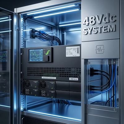 FP2 48V 12KW 6KVA 230V 5U SPD Aşınma Koruması ile Ana İstasyon için Dahili Güç Sistemi