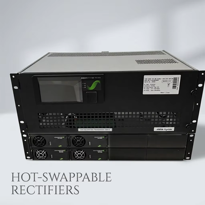 Özelleştirilebilir Endüstriyel Sınıf FP2 48V 12KW + 6KVA 230V 5U sert ortam için gömülü güç sistemi