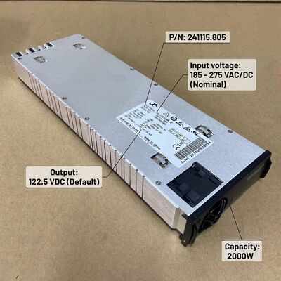 Eltek Flatpack2 110V 2000 HE Redresör Modülü P/N: 241115.805 Yüksek Verimli DC Güç Dağıtım Şebekeleri için Trafo Merkezleri