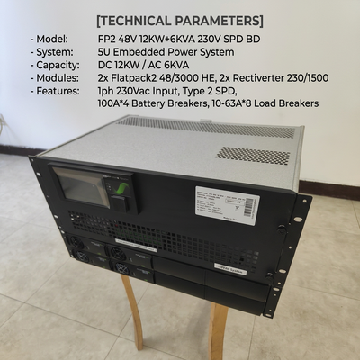 Eltek Rectiverter Güç Sistemi 12KW DC 6KVA AC Smartpack2 Dokunmatik Kontrol