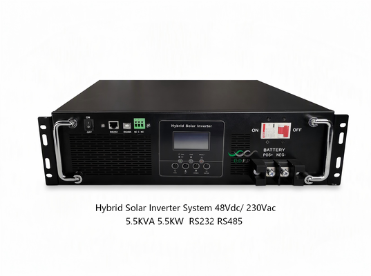 5.5KW 48V Saf Şebeke Destekli Güneş Enerjisi İnvertör Sistemi, Saf Sinüs Dalgası ile Ev Yedek Güç Kaynağı