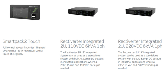 8KW 230Vac 4KW 115Vac Doğrultucu Güç Sistemi 48Vdc Entegre 2U 6kVA 1ph (CIOR0402.XXX)