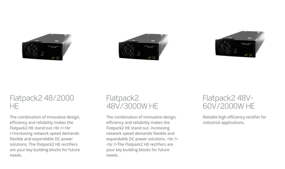 19 inç Flatpack2 48V 24KW Güç Sistemi 241115.105