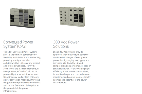 Eltek Flatpack2 Telekom Güç Sistemi DCDC 380/48 3000 SHE 36KW 72KW