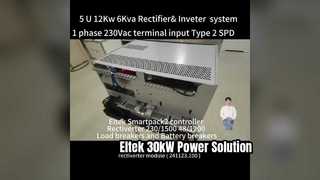 Eltek AC&DC Yönlendirici Sistemi 5U Yükseklik Max 12KW DC kapasite 6KVA AC kapasite