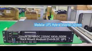 Telekom ve Endüstriyel Uygulamalar için 6KVA Modüler Online UPS Sistemi